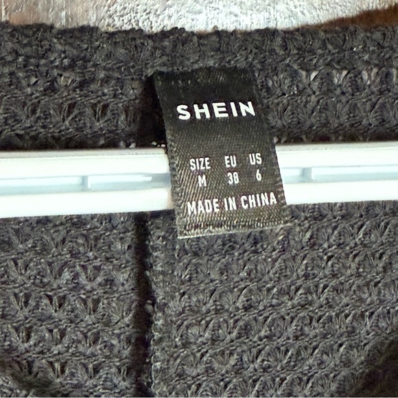 SHEIN Knit Sweaters lot of 2 green and black cropped drawstrin adjustable fronts - Picture 5 of 10